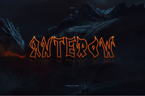 Anterow: The Weird Display Font for Handmade Creations