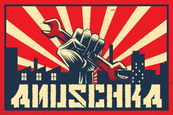 Anuschka: A Soviet-Inspired Display Font for Bold Branding