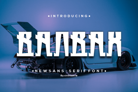 Banbax Font: A Bold Display Font for Creative Projects