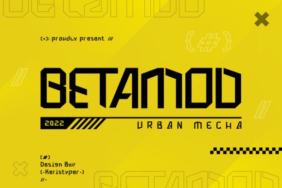 Betamod: A Modern Sci-Fi Display Font for Editorial Design