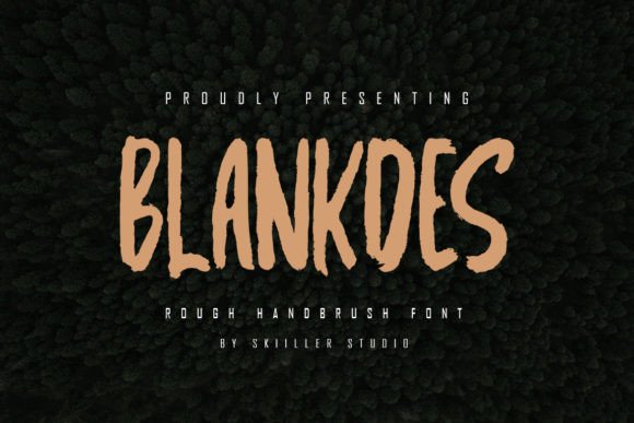 Blankdes: The Textured Brush Display Font for Bold Craft Projects