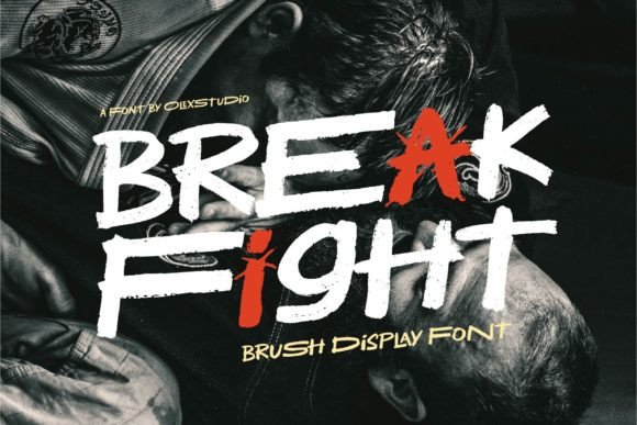 Break Fight: A Modern Brush Display Font for Bold Branding