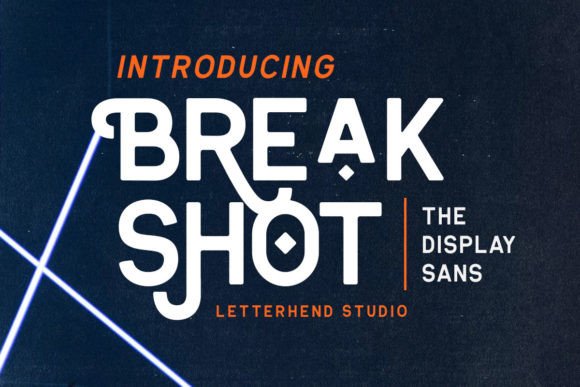 Break Shot: A Bold Display Font for Modern Web Design
