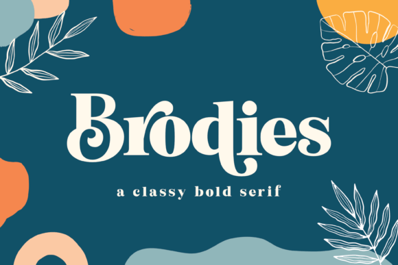 Brodies: A Modern Display Font for Creative Product Brands
