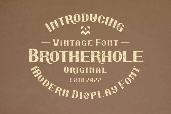 Brotherhole: A Modern Display Font for Editorial Design