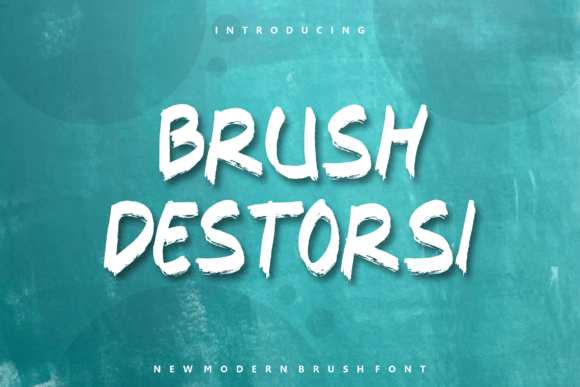 Brush Destorsi: The Bold Display Typeface for Modern Campaigns