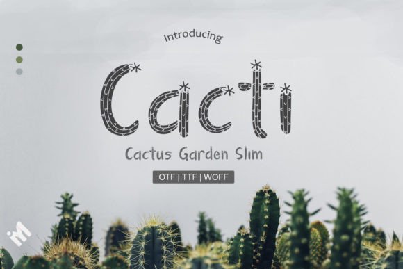 Cacti: The Cheerful Display Font for Handmade Brands