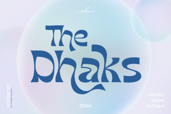 Dhaks Display Font for Web Design and Branding