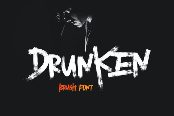 Drunken: A Modern Brushed Display Font for Bold Editorial Design