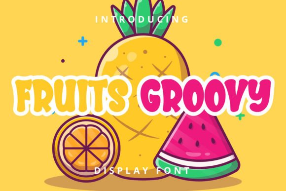 Fruits Groovy Display Font for Editorial Design