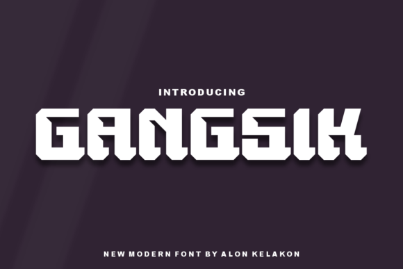 Gangsik Font: A Bold Display Font for Creative Projects