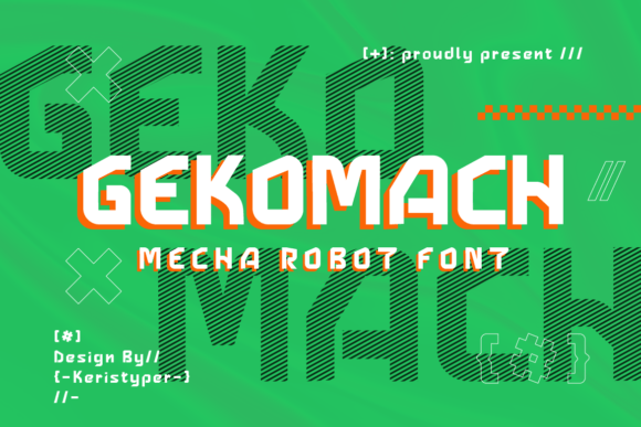 Gekomach: A Modern Display Font for Bold Editorial Designs