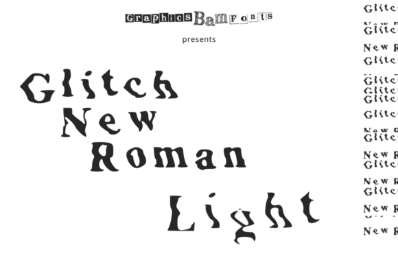 Glitch New Roman Light: The Distorted Typeface for Impactful Digital Campaigns