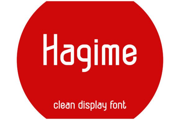 Hagime: A Cool and Clean Display Font for Modern Branding