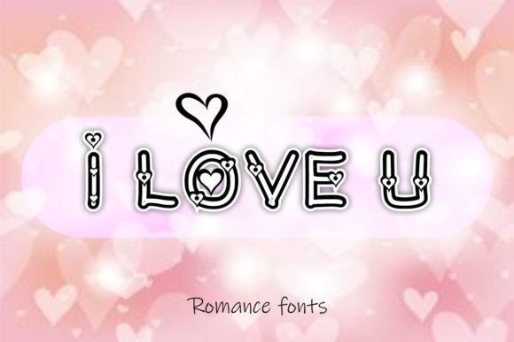 I Love You Font for Romantic Editorial Designs