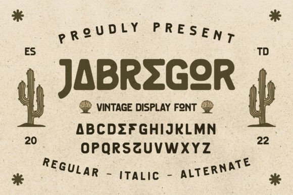 Jabregor: Elevate Your Campaigns with a Timeless Display Font