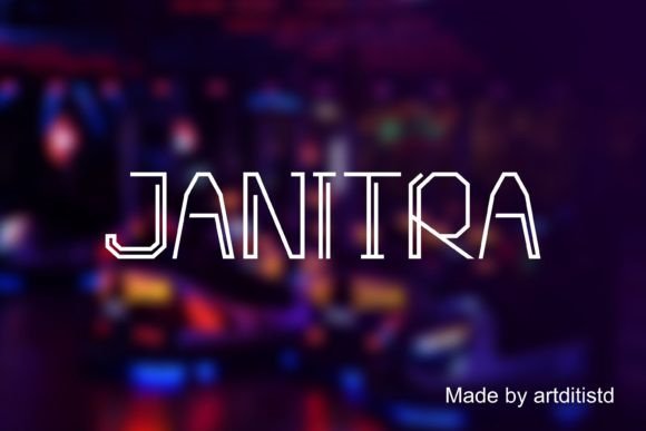 Janitra: A Modern Display Font for Bold Branding