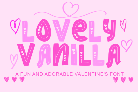 Lovely Vanilla: The Perfect Valentine's Decorative Font for Digital Branding