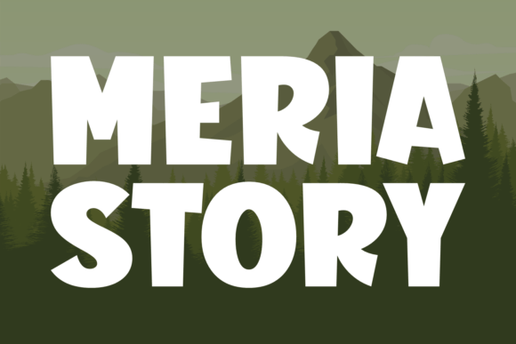 Meria Story: A Playful Display Font for Bold Visuals