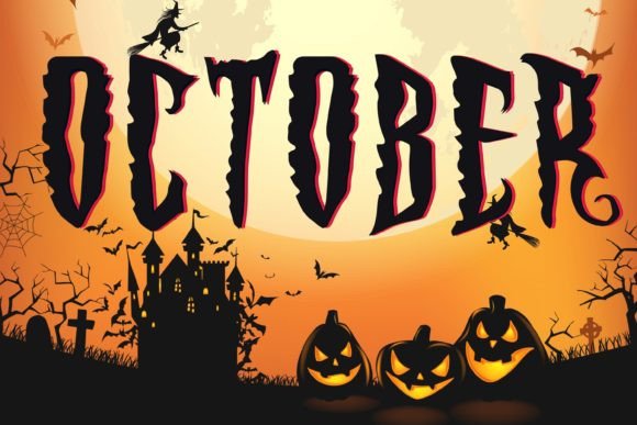 October Font for Halloween-Themed Web Design