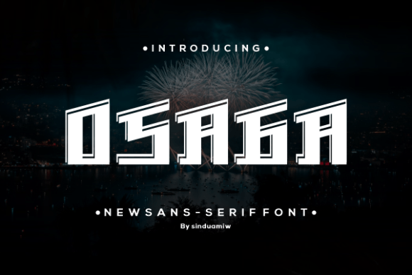 Osaga: A Modern Sans Serif Display Font for Bold Branding