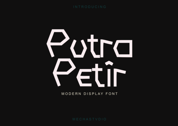 Putra Petir: A Modern Display Font for Digital Creativity