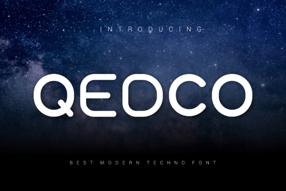 Qedco: A Bold Display Font for Creative Makers
