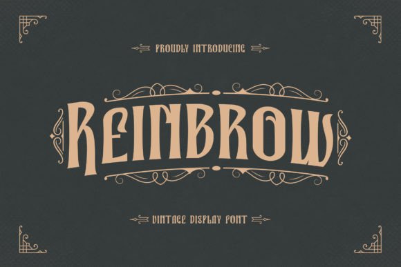 Reinbrow: A Vintage Display Font for Timeless Branding