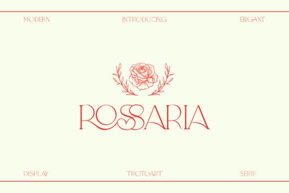 Rossaria Font for Elegant Campaign Designs