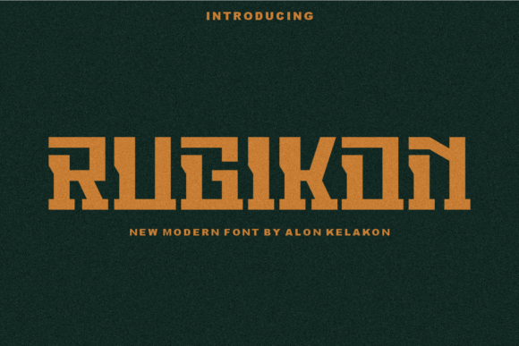 Rugikon: The Modern Display Font for Bold Brand Identity
