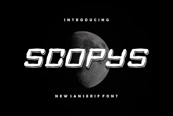 Scopys: A Bold Display Font for Handmade Branding