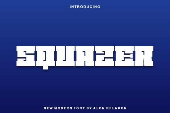 Squazer: A Bold Display Font for Creative Projects