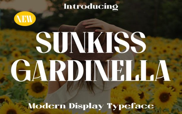 Sunkiss Gardinella: A Modern Display Font for Digital Creativity