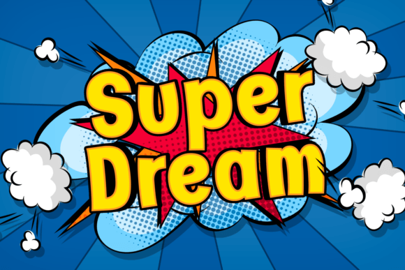 Super Dream: A Retro-Style Display Font for Bold Branding