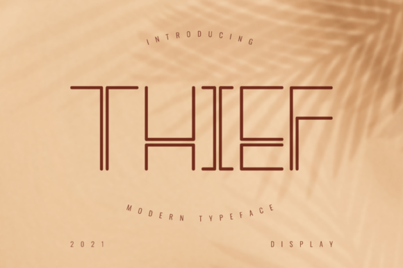 Thief: A Modern Thin Display Font for Editorial Design
