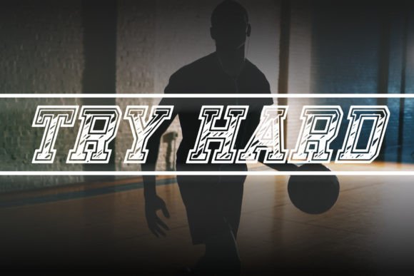 Try Hard Font for Handmade and Commercial Craft Projects