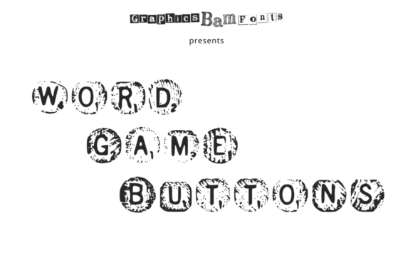 Word Game Buttons: A Playful Display Typeface for Modern Editorial Design