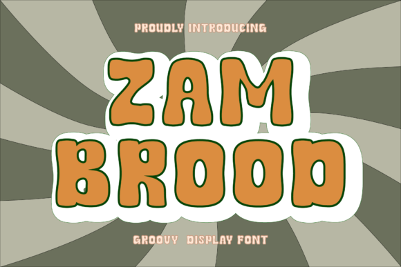Zambrood Font for Retro-Themed Editorial Designs